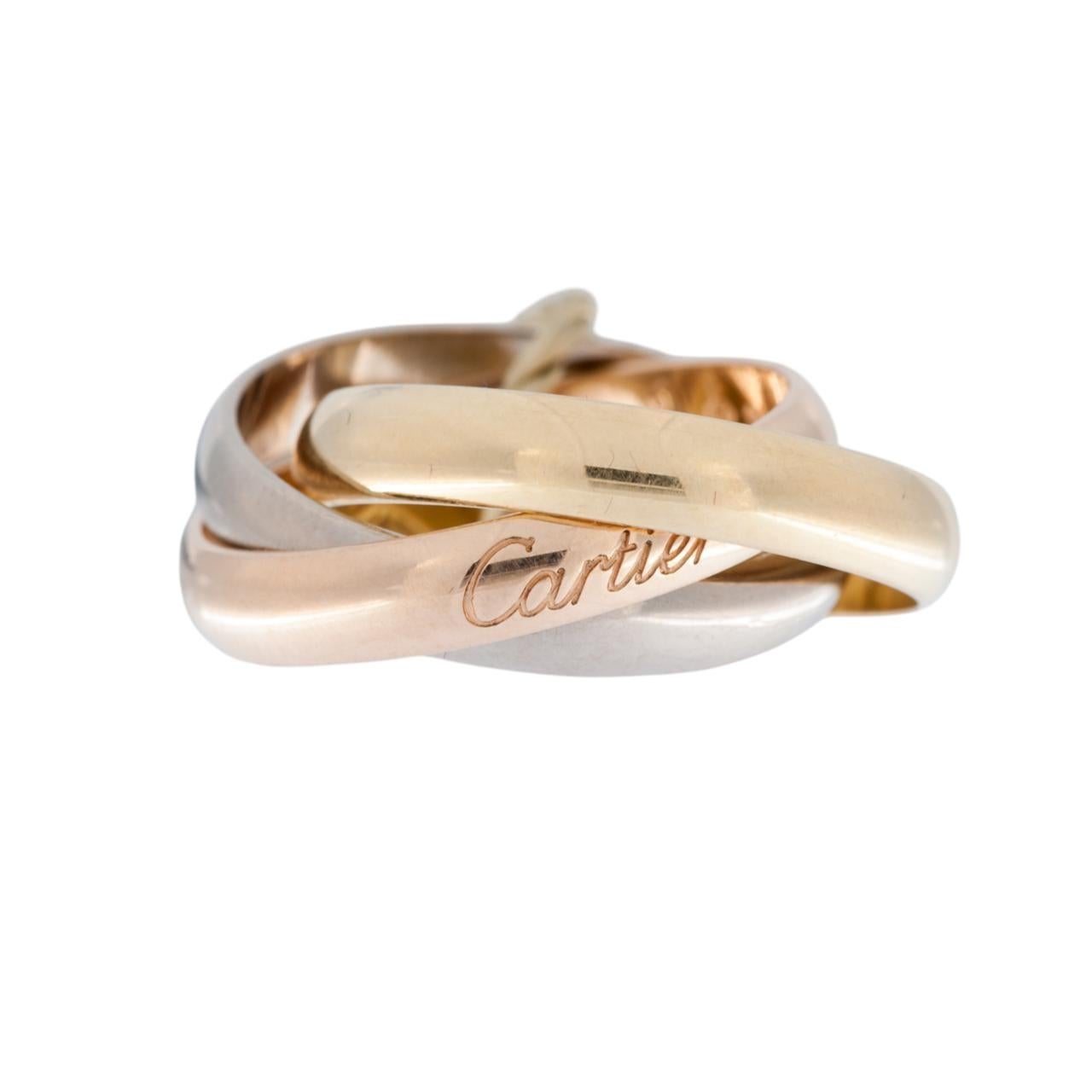 Cartier Trinity Triple Gold Ring For Sale 7