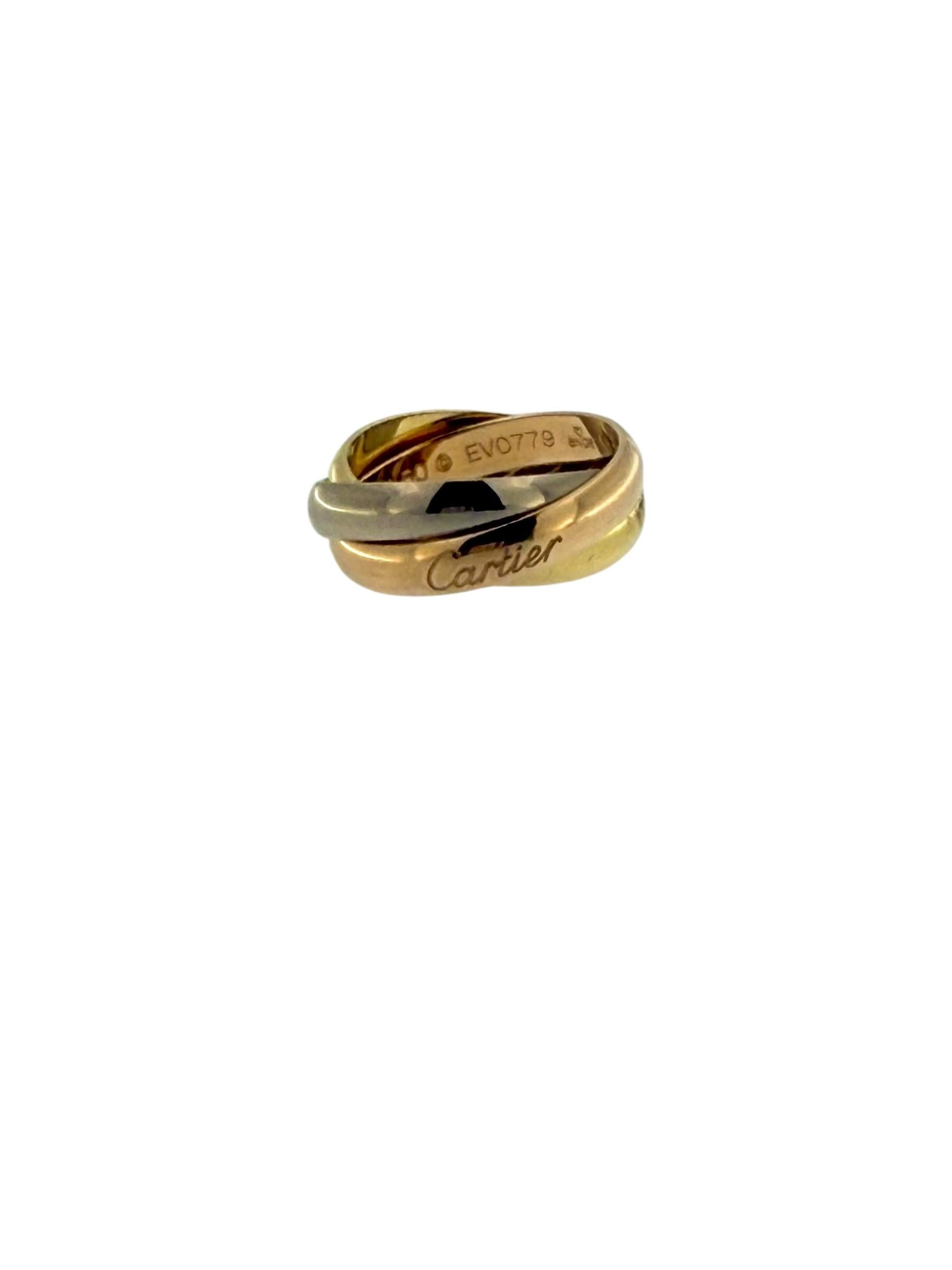 Cartier Trinity Triple Gold Ring For Sale 1