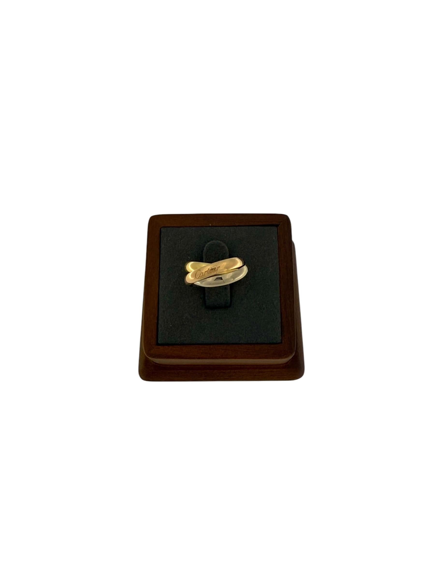 Cartier Trinity Triple Gold Ring For Sale 3