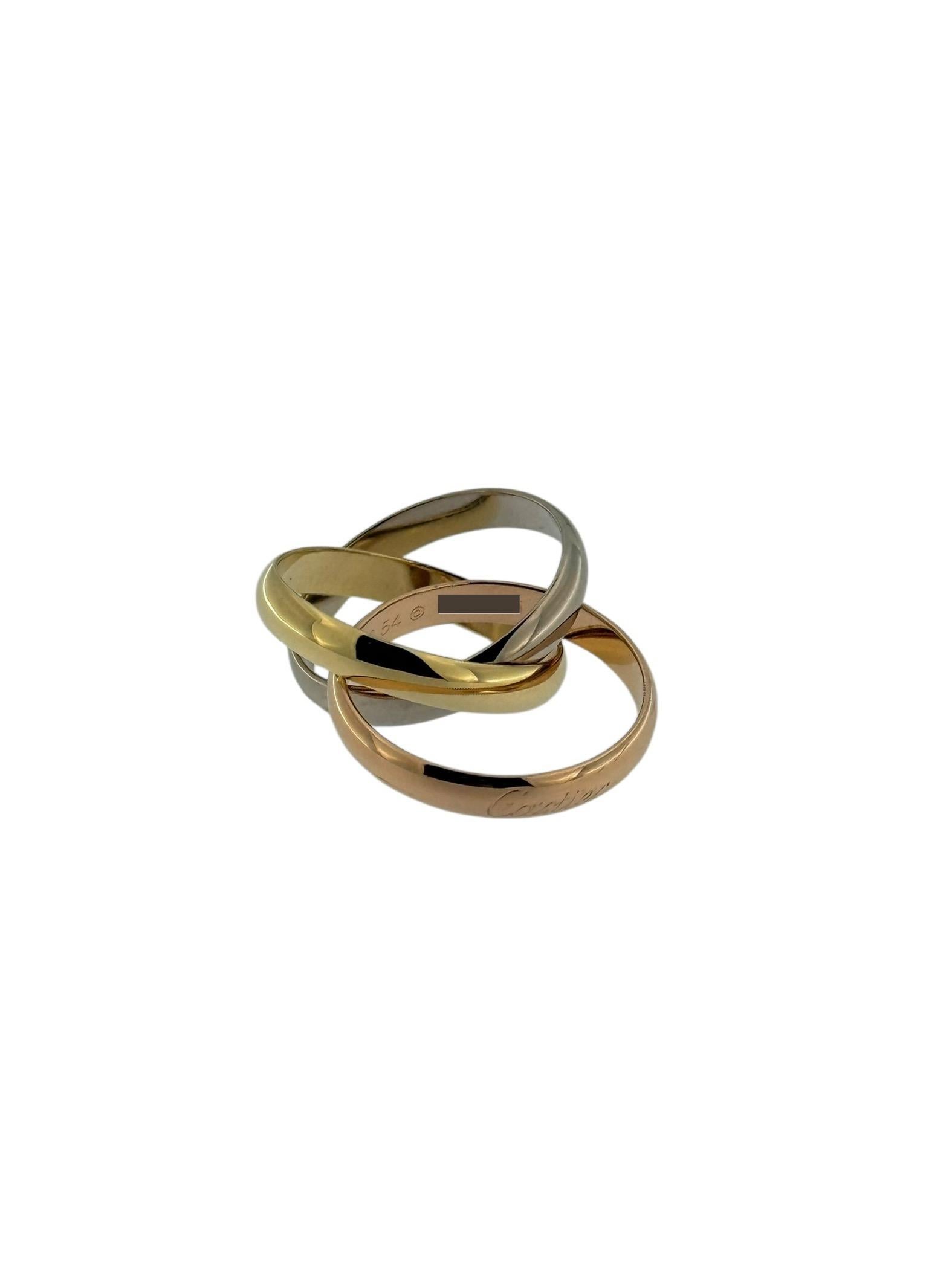 Bague en or triple trinité de Cartier - taille 54 en vente 9