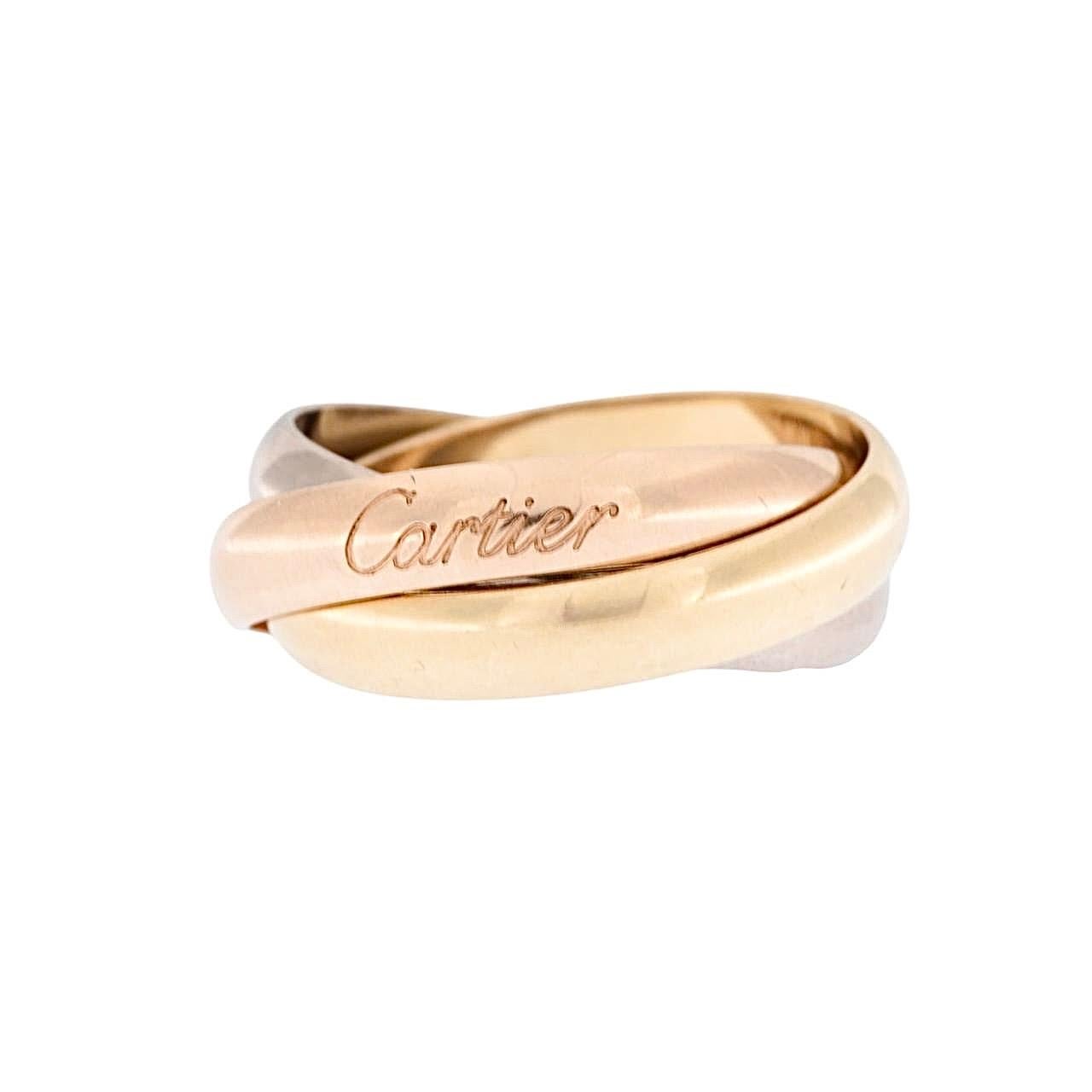 Bague en or triple trinité de Cartier - taille 57 en vente 2