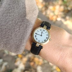 Cartier Montre Trinity Vendome Louis Cartier 3 Ors avec cadran araignée en or 18 carats 81004