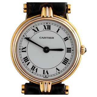 Cartier Trinity Vendome Tri-Color Gold Quartz Large Wristwatch For Sale ...