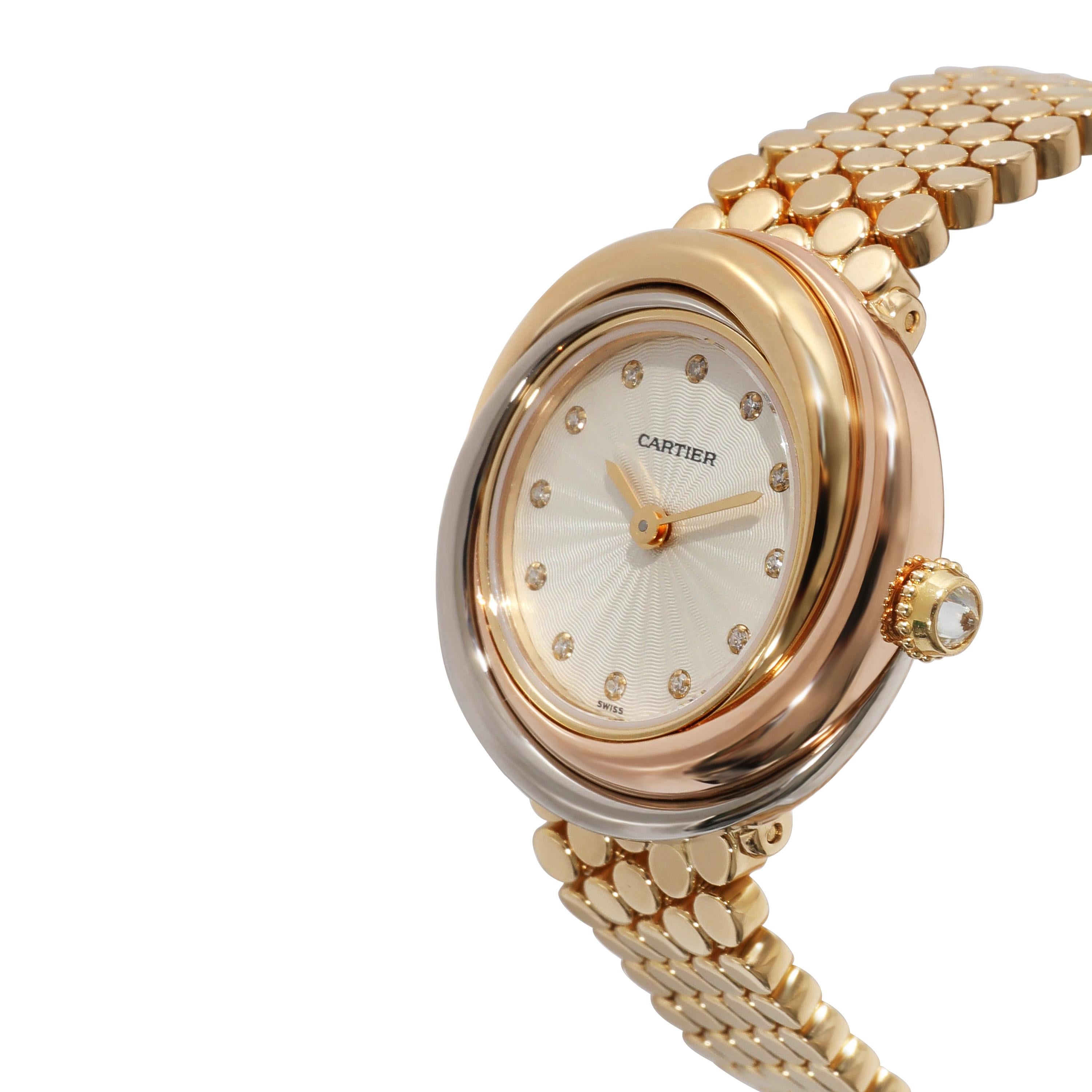 Cartier Trinity WG200258 Damenuhr in 18kt 18kt Tri-Color

SKU: 131613

PRIMÄRE DETAILS
Marke: Cartier
Modell: Trinity
Herkunftsland: Schweiz
Uhrwerk Typ: Quarz: Batterie
Jahr der Herstellung: 2000-2009
Zustand: Louis Cartier, der Enkel des