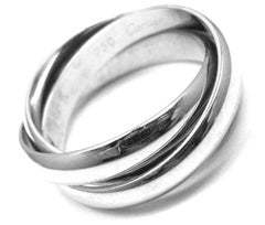 Cartier Trinity White Gold 3-Band Ring
