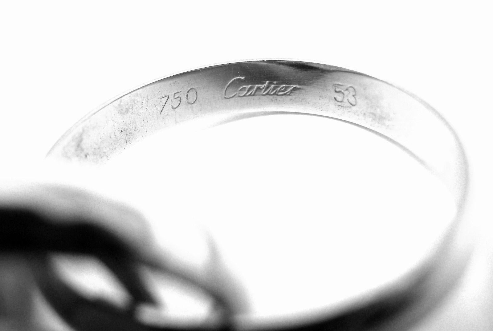 Bague 3 anneaux en or blanc Cartier Trinity en vente 1