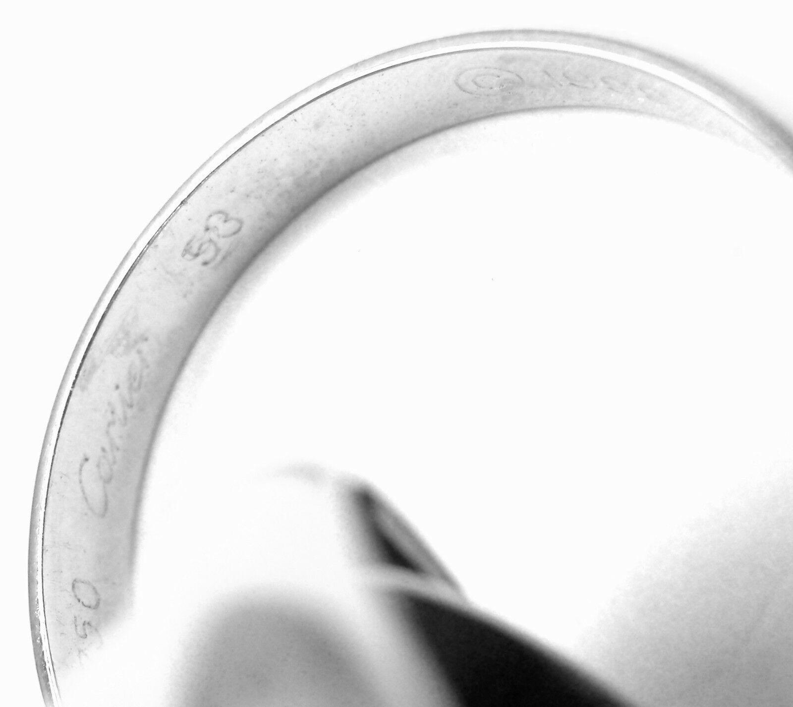 Bague 3 anneaux en or blanc Cartier Trinity en vente 3