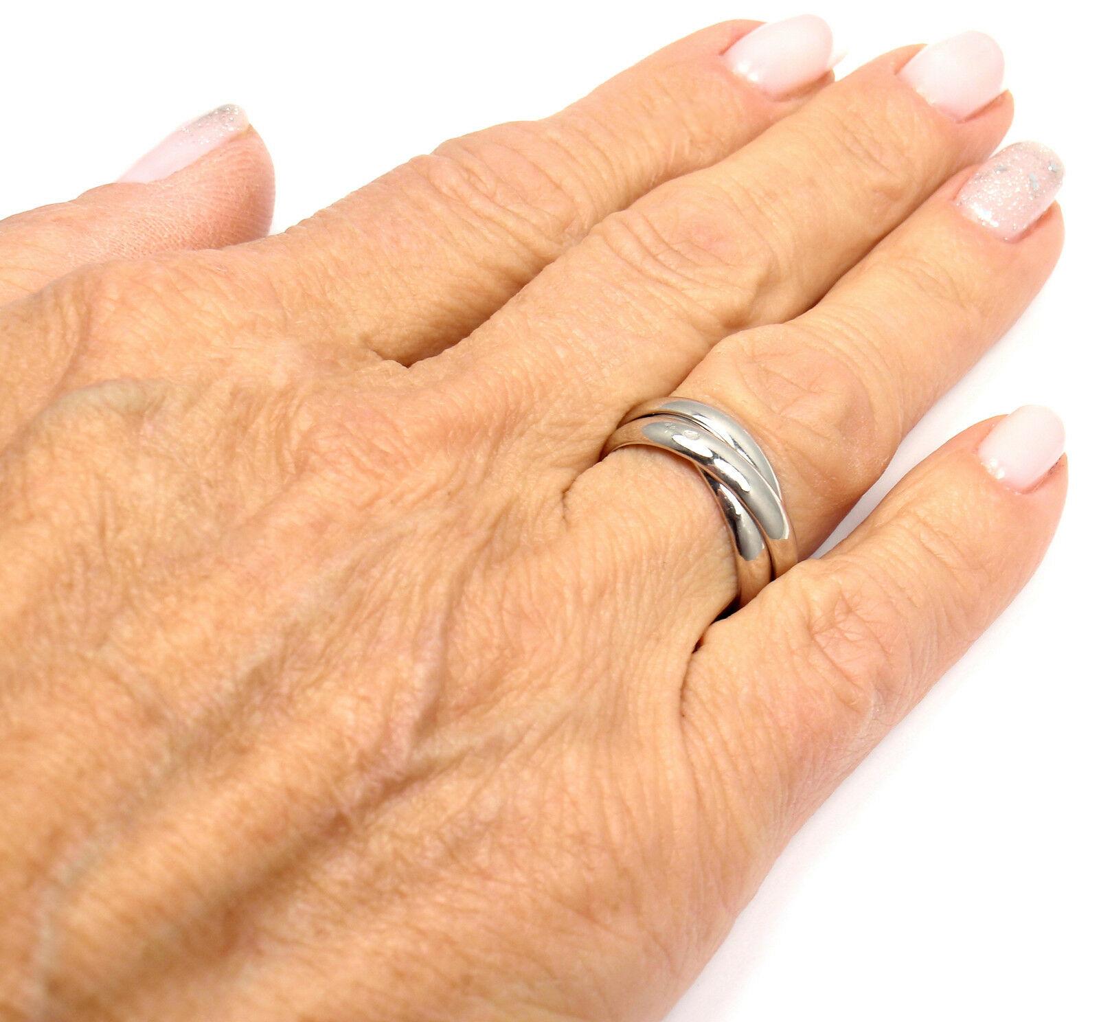 Bague 3 anneaux en or blanc Cartier Trinity en vente 5