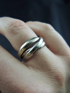 Cartier Trinity White Gold Band Wedding Ring