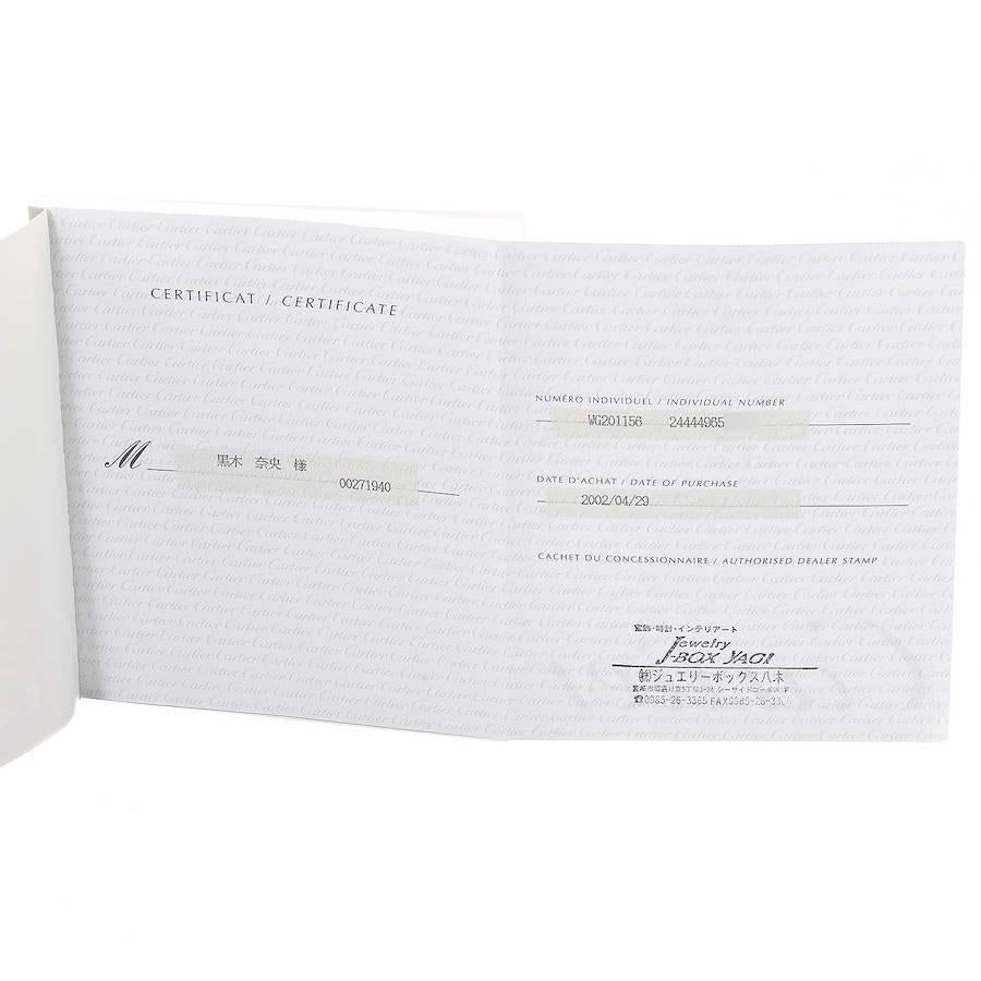 Cartier Montre Trinity en or blanc avec cadran et diamants, pour femmes, WG201156 en vente 4