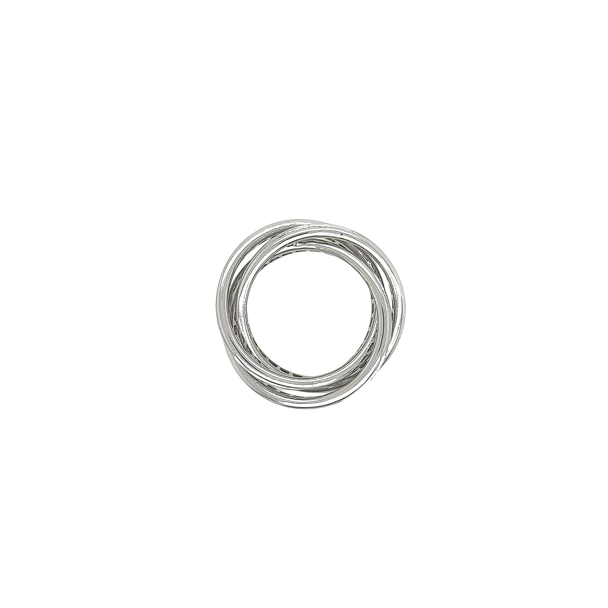 Brilliant Cut CARTIER Trinity White Gold Diamond Ring For Sale