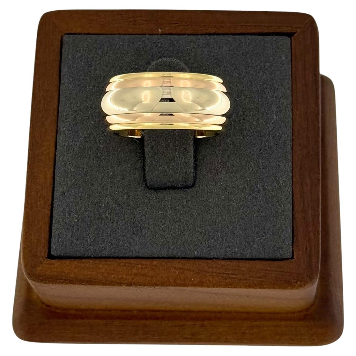 Cartier Dreifach Gold Kinetics Band Ring