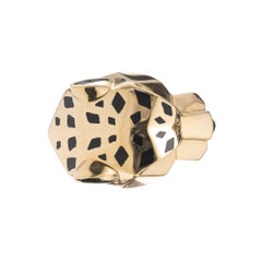 Cartier Tsavorit Onyx Gelbgold Panther Cocktail Ring