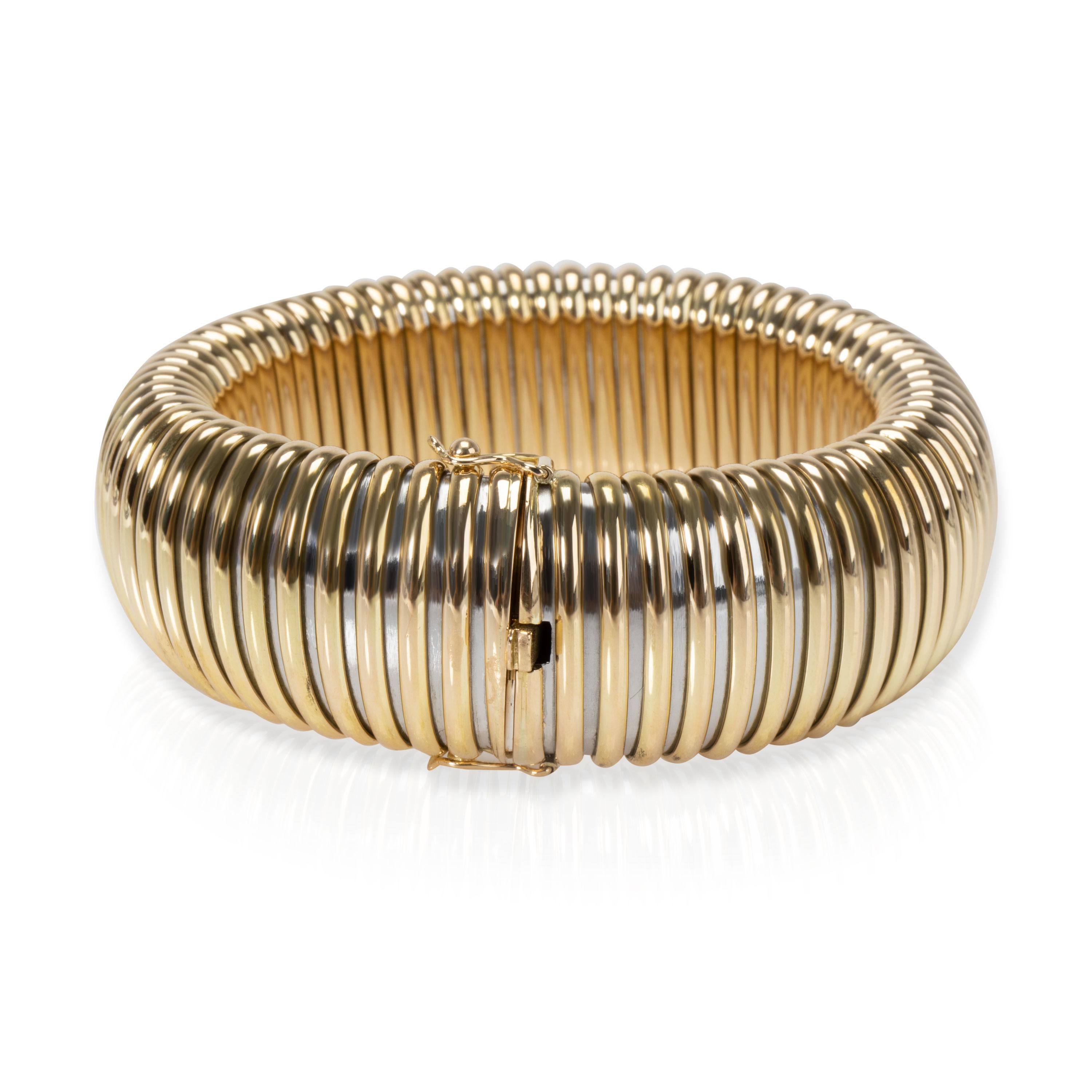 Cartier Tubogas Bracelet in 18K Yellow Gold & Stainless Steel

PRIMARY DETAILS
SKU: 105474

Condition Description: Retails for 15,000 USD. In excellent condition and recently polished. Bracelet is 
8 inches in length.

Brand:
