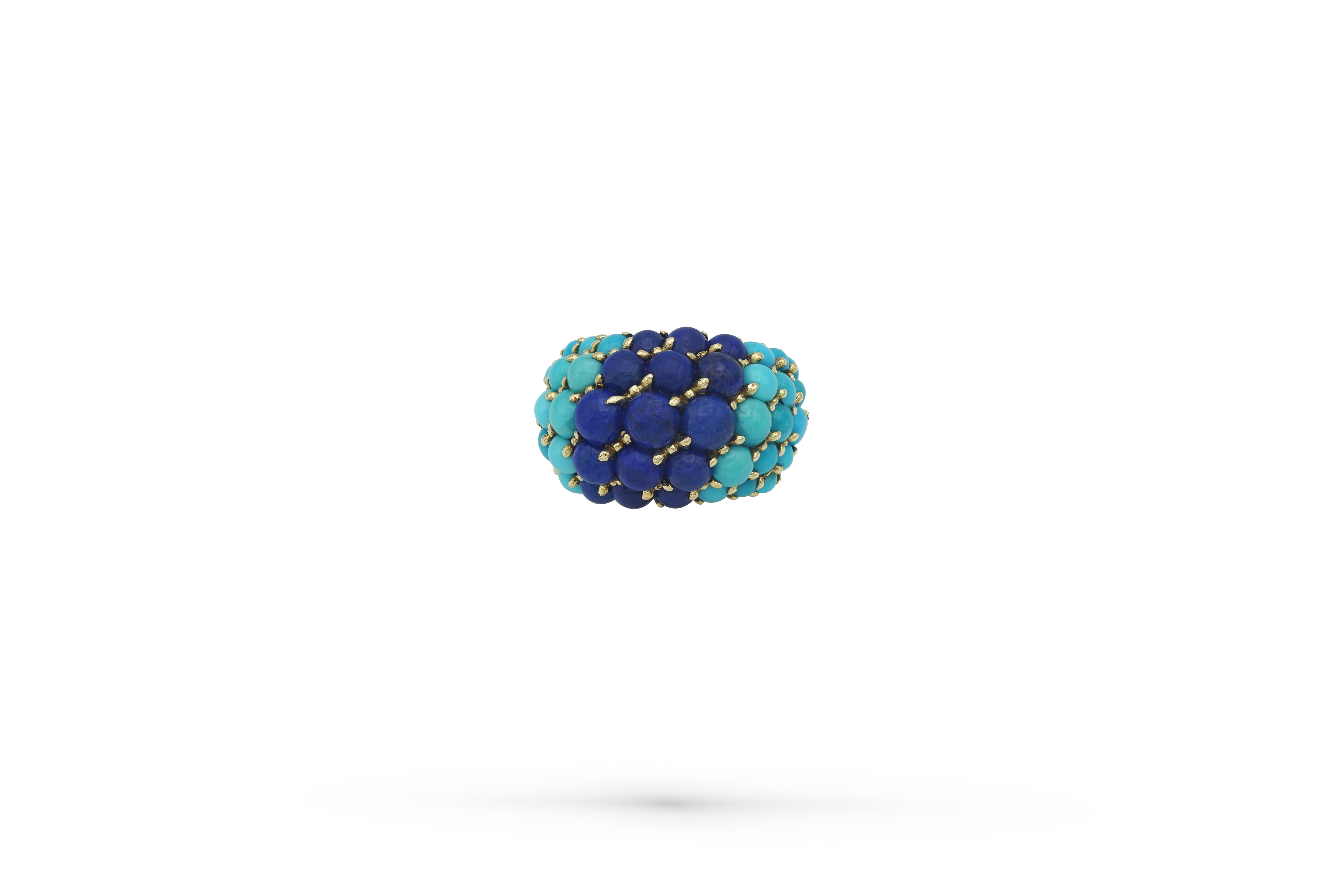 Cartier Turquoises Lapis Ring In Excellent Condition In Monte Carlo, MC