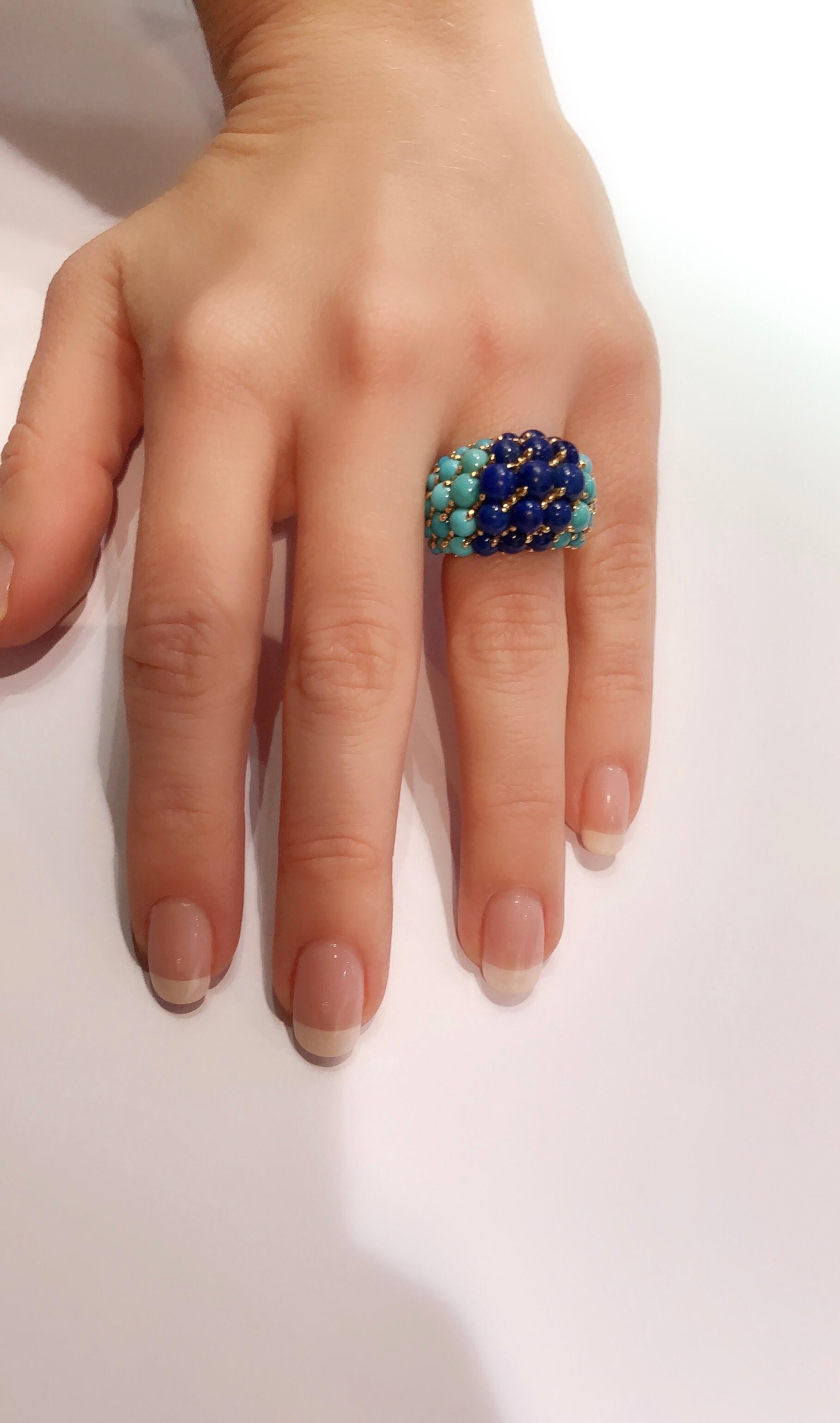Women's Cartier Turquoises Lapis Ring