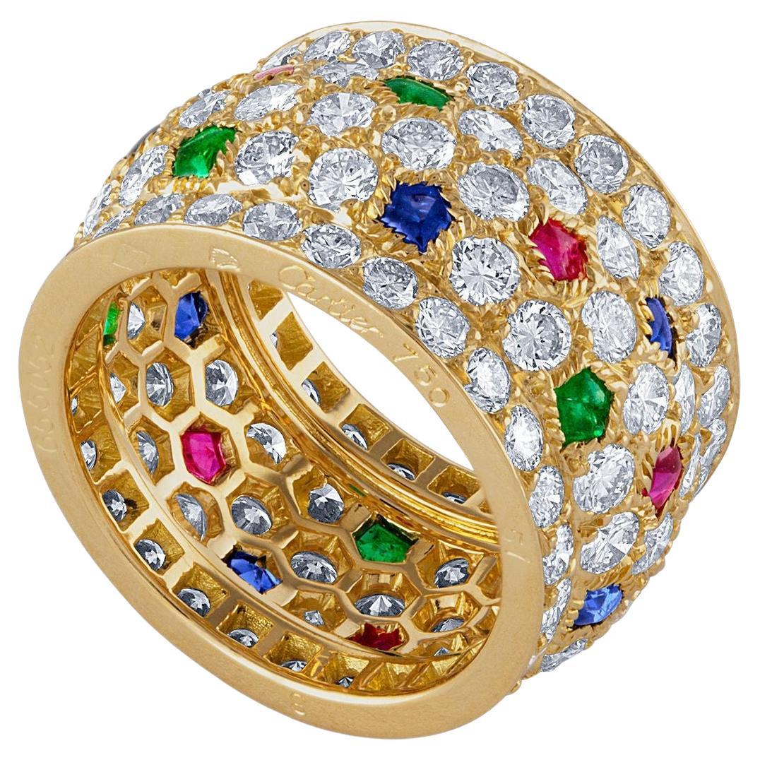 Cartier tutti frutti ring hot sale