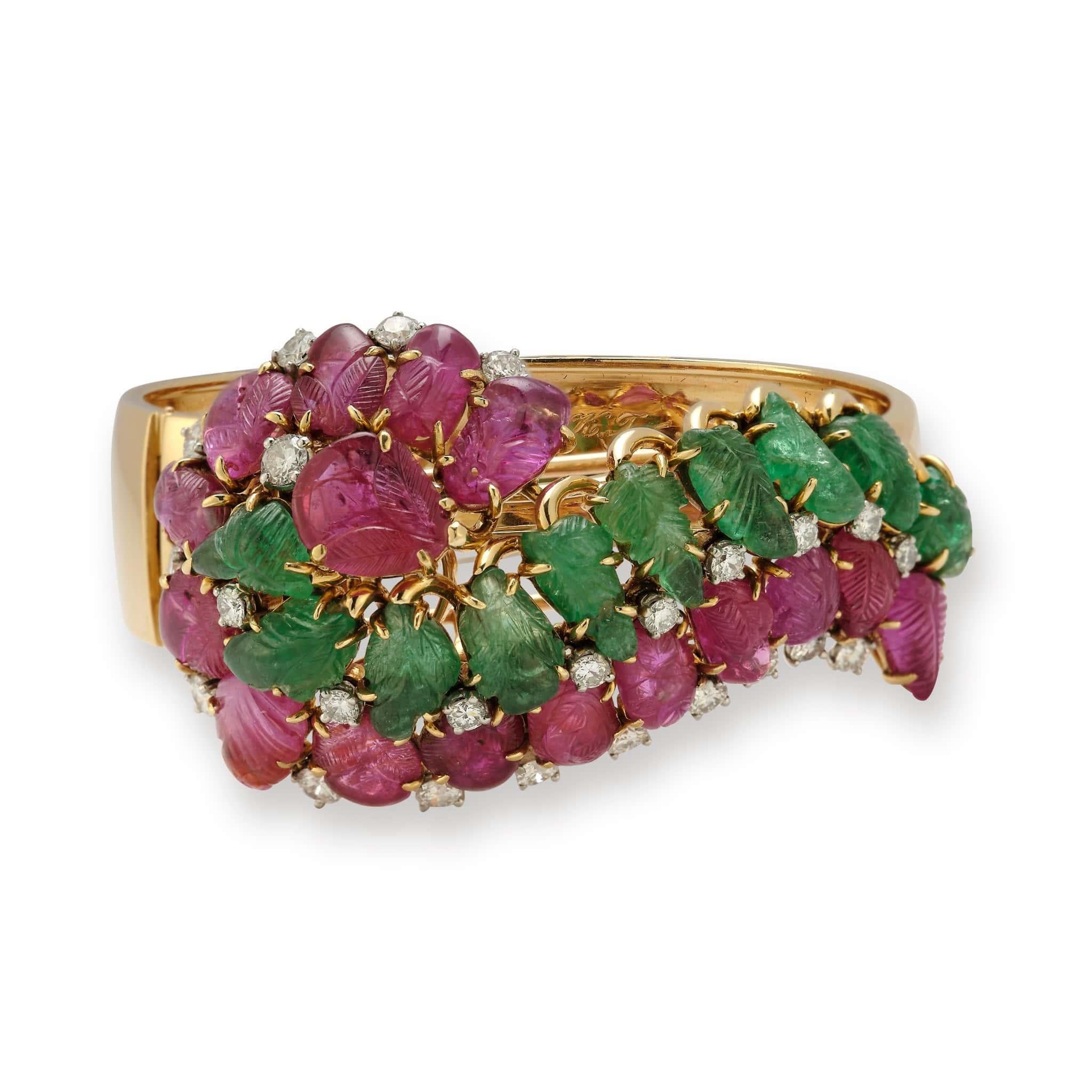 Brazalete Cartier Tutti Frutti Corte redondo en venta