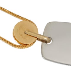 Cartier two-color chain and pulley pendant industrial necklace