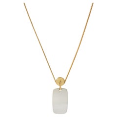 Cartier two-color chain and pulley pendant industrial necklace