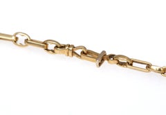 Cartier Two-Piece 18 Karat Gold Chain Signed, 2000