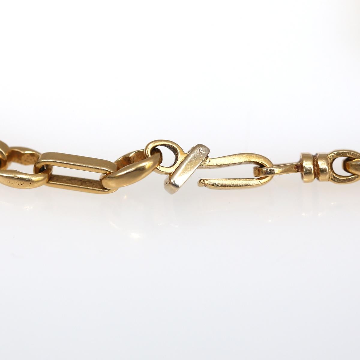  Chaîne deux pièces en or 18 carats de Cartier signée:: 2000 Unisexe 