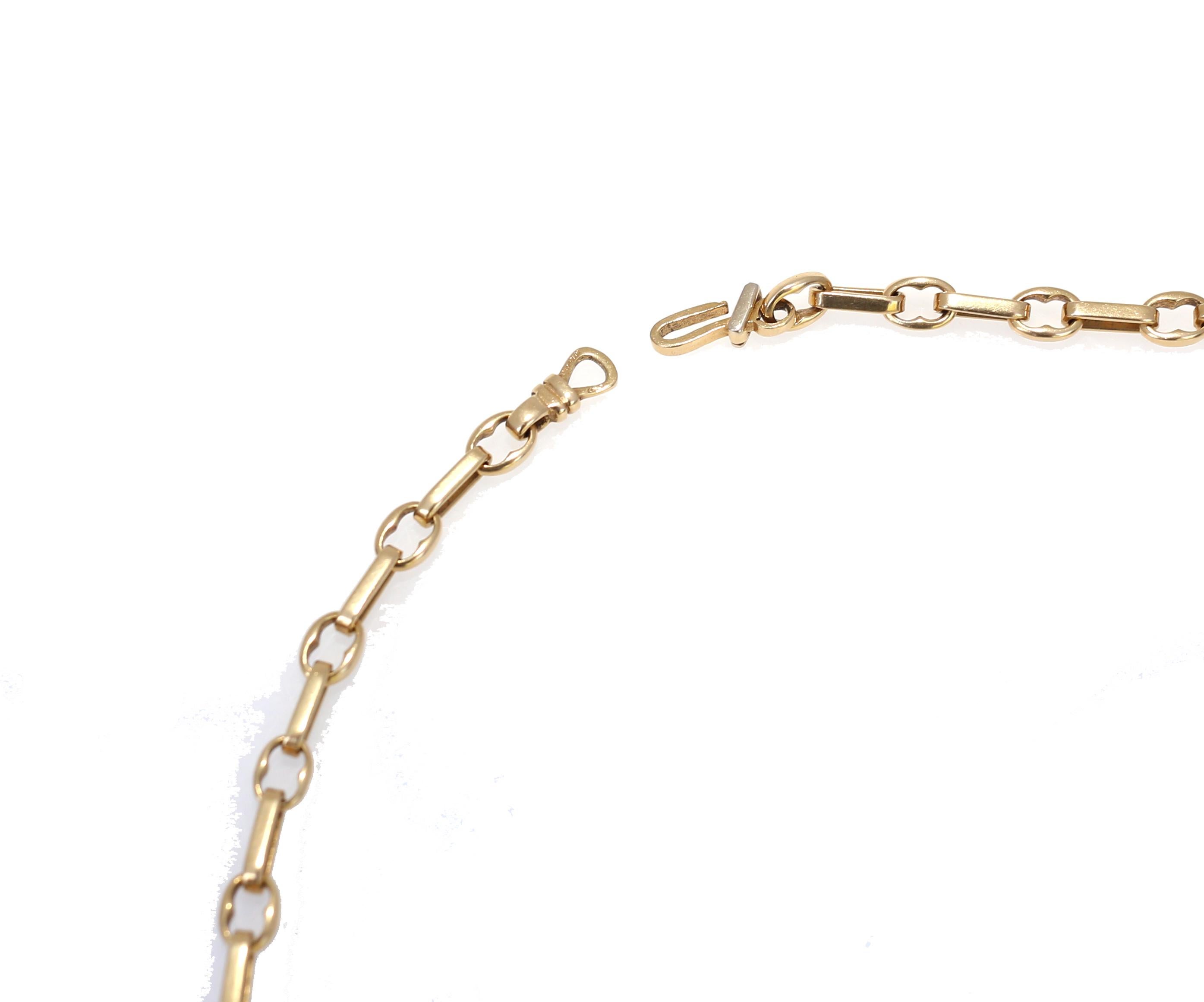 Chaîne deux pièces en or 18 carats de Cartier signée:: 2000 1