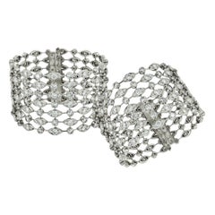 Cartier Diamond Gold Pair of Bracelets  