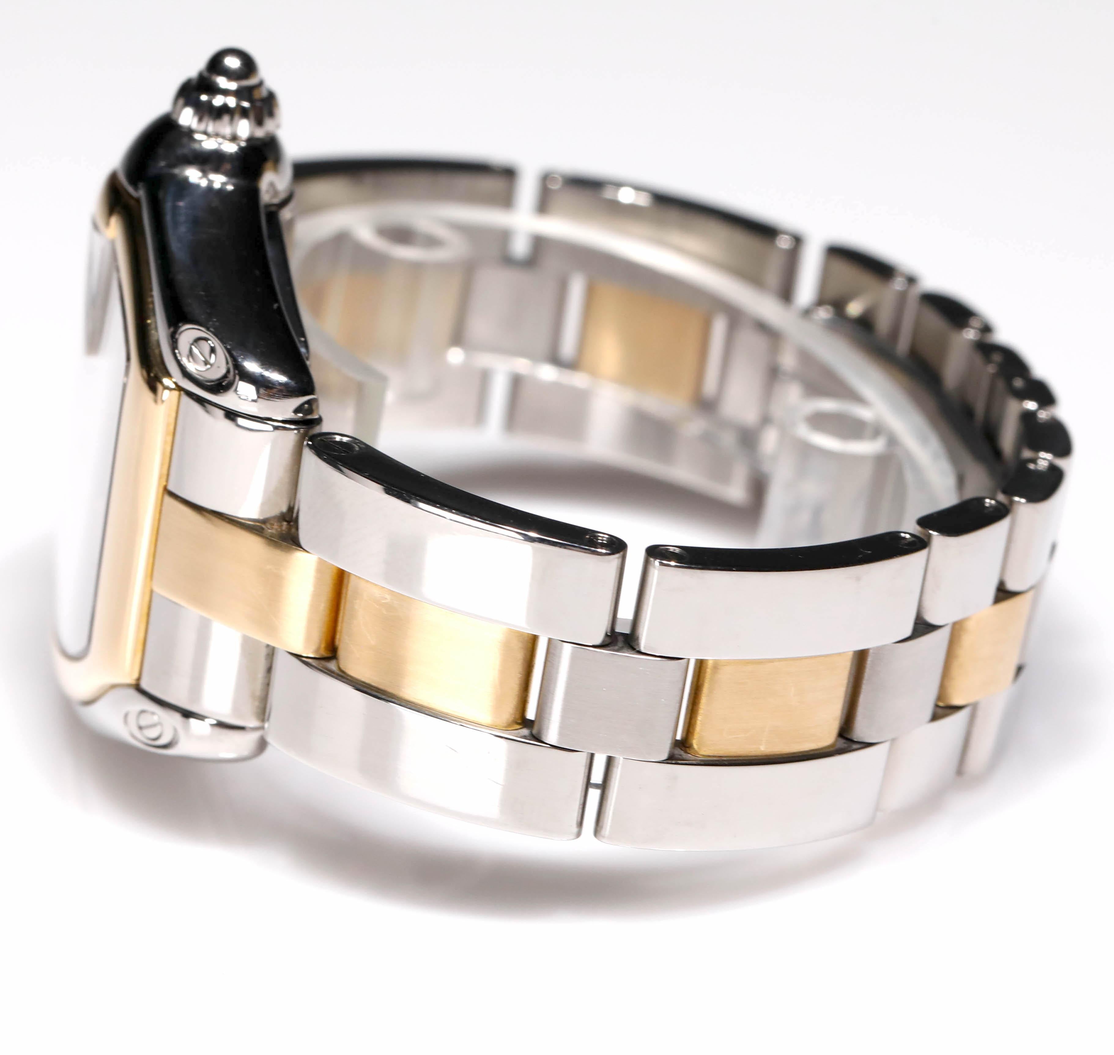 Cartier Zweifarbige 18 Karat Gold und Edelstahl Roadster große Größe Herrenuhr 2510

SKU: WA00020

PRIMÄRE DETAILS
Marke:  Cartier
Modell: Herren Zweifarbig Cartier Roadster XL
Herkunftsland:
Uhrwerk Typ: Automatik
Herstellungsjahr: 2015

Zustand: