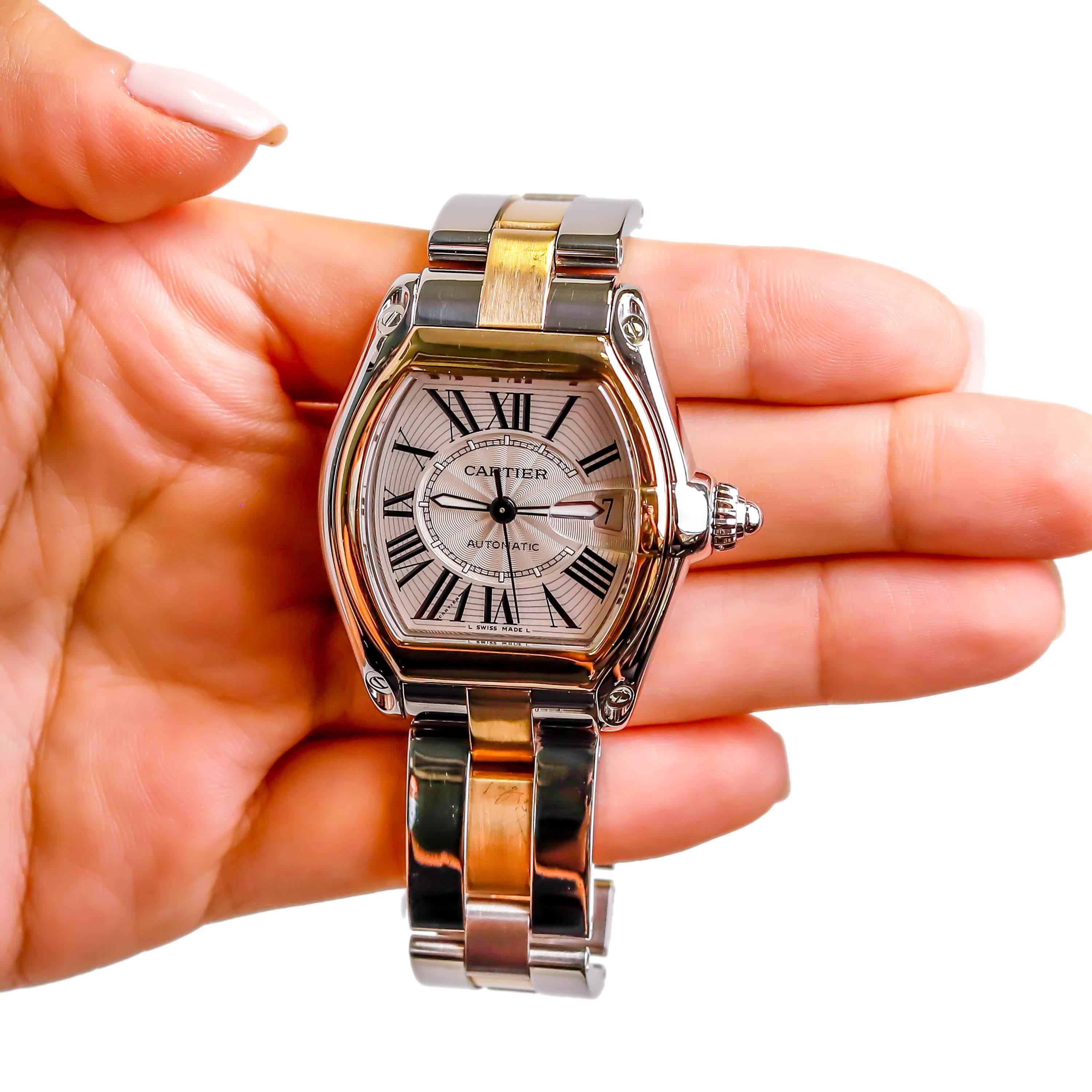 cartier 2 tone watch