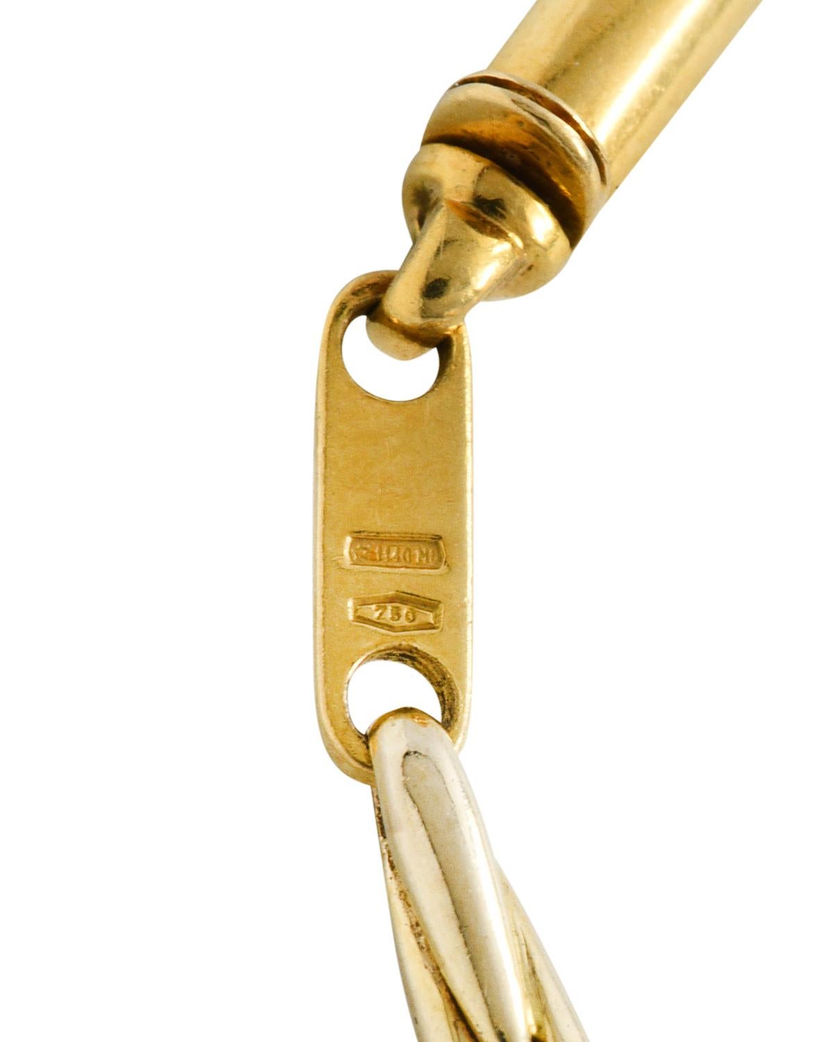 Cartier Zweifarbige Vintage-Halskette aus 18 Karat Gold mit Gliedern von Cartier 3