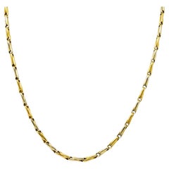 Cartier Two-Tone 18 Karat Gold Chain Link Vintage Necklace
