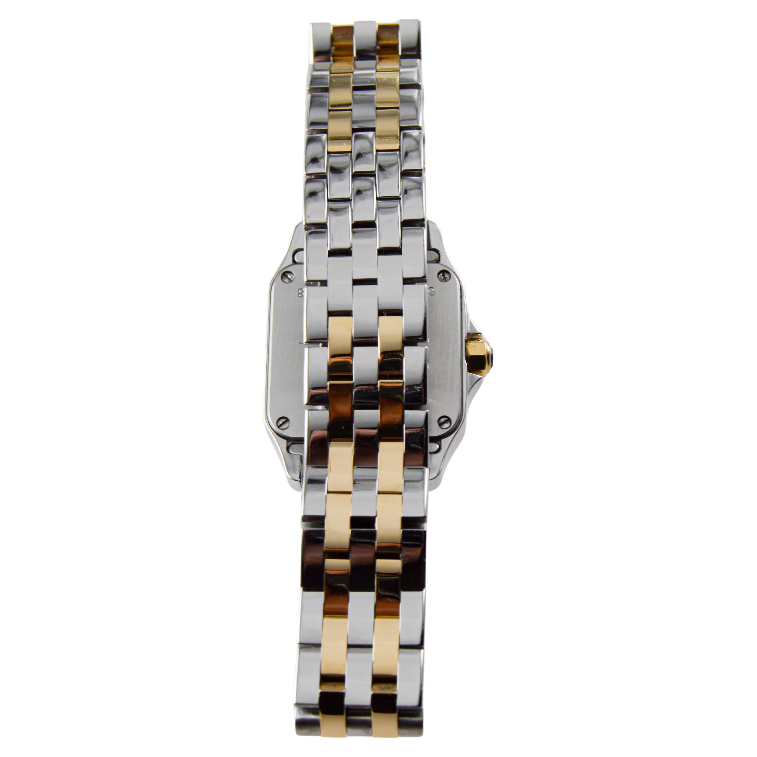Orologio al quarzo da donna Cartier Demoiselle bicolore circa 2010 con scatola e libretti in vendita 8