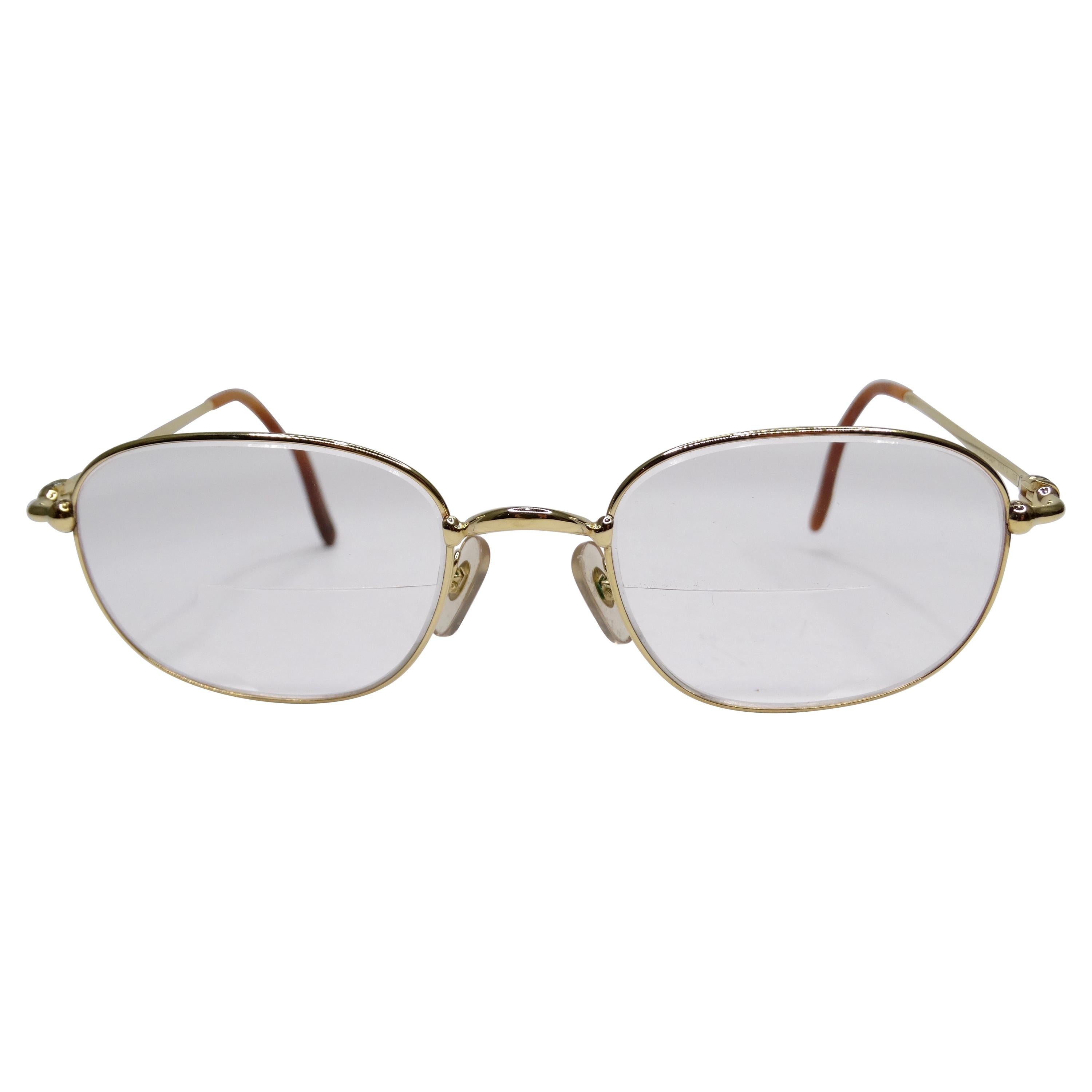 Cartier Two-Tone Oval Glasses  For Sale