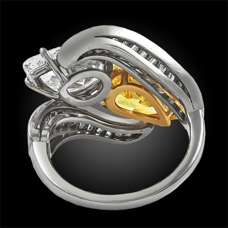 cartier pear diamond ring