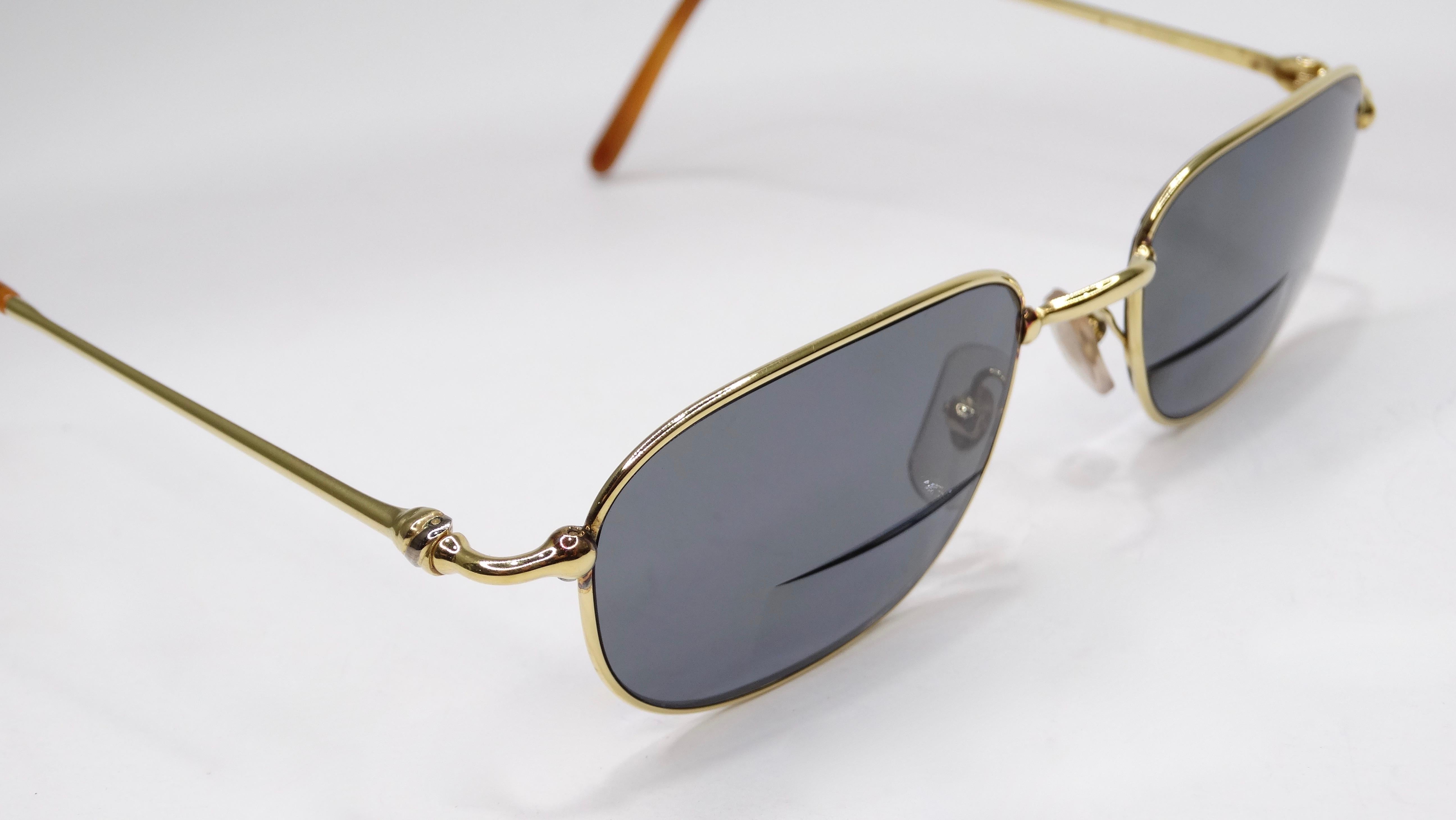 Women's or Men's Cartier Two-Tone Sunglasses  For Sale