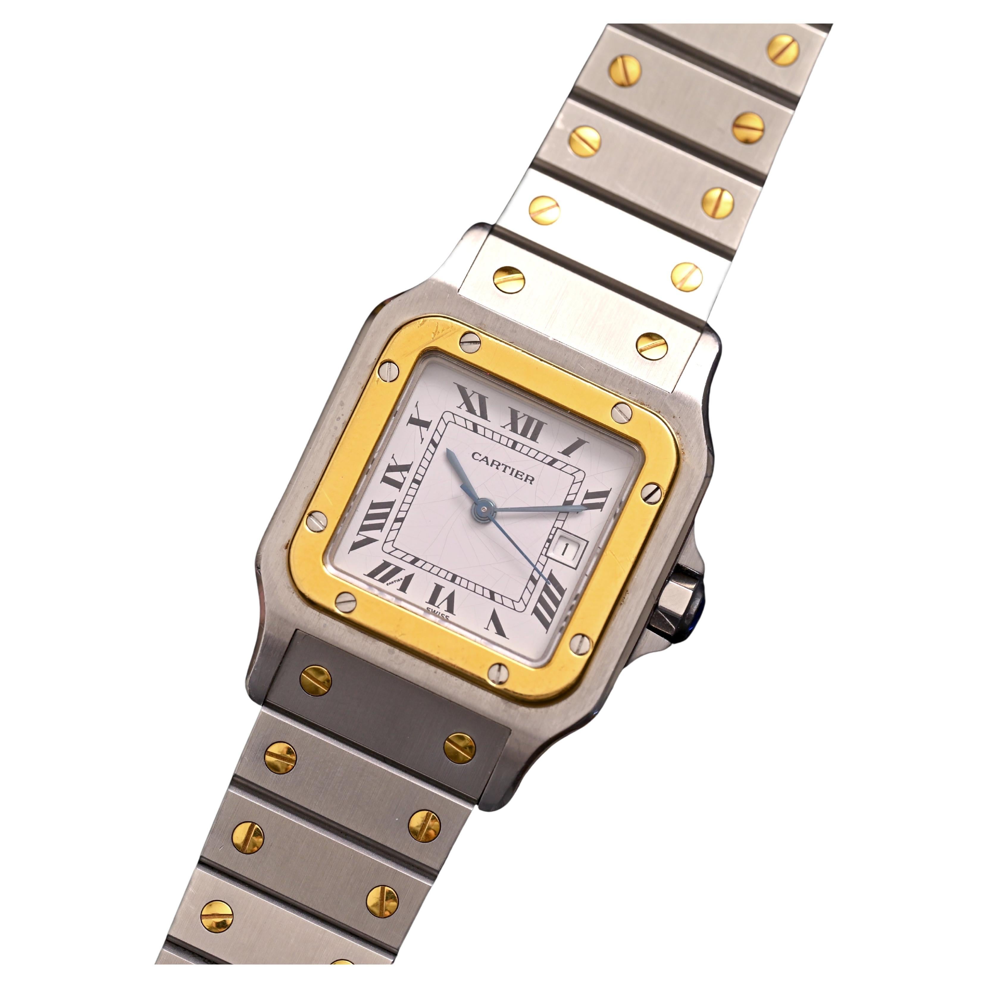 Cartier Two-Tones Santos Date Automatic Ref. 2961 in vendita