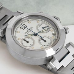 Cartier Ungetragene NOS Pasha Chronograph-Uhr