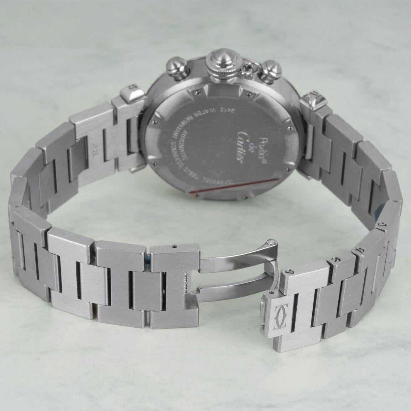 Cartier Unworn NOS Pasha Chronograph Watch 1
