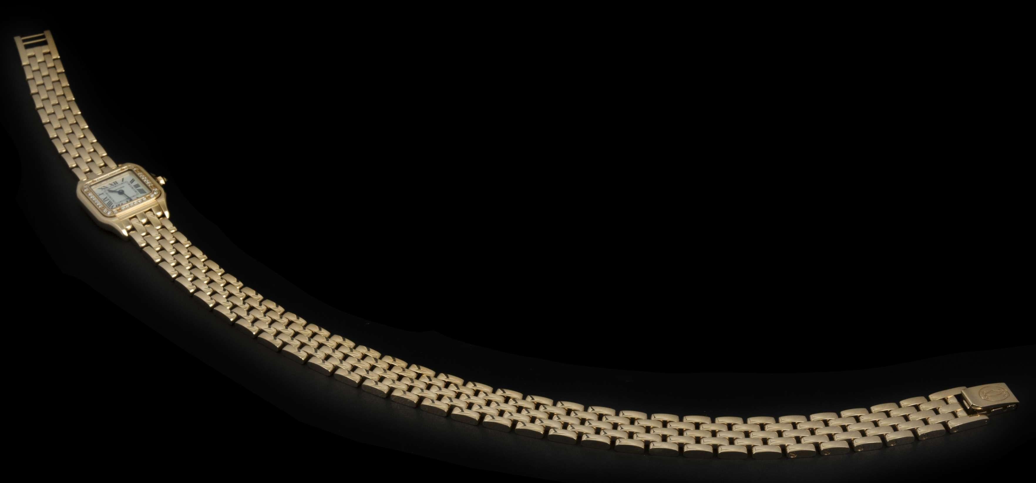 Women's Cartier Unworn Panthere Double Loop Ladies Rose Gold WJPN0014 Quartz Wristwatch