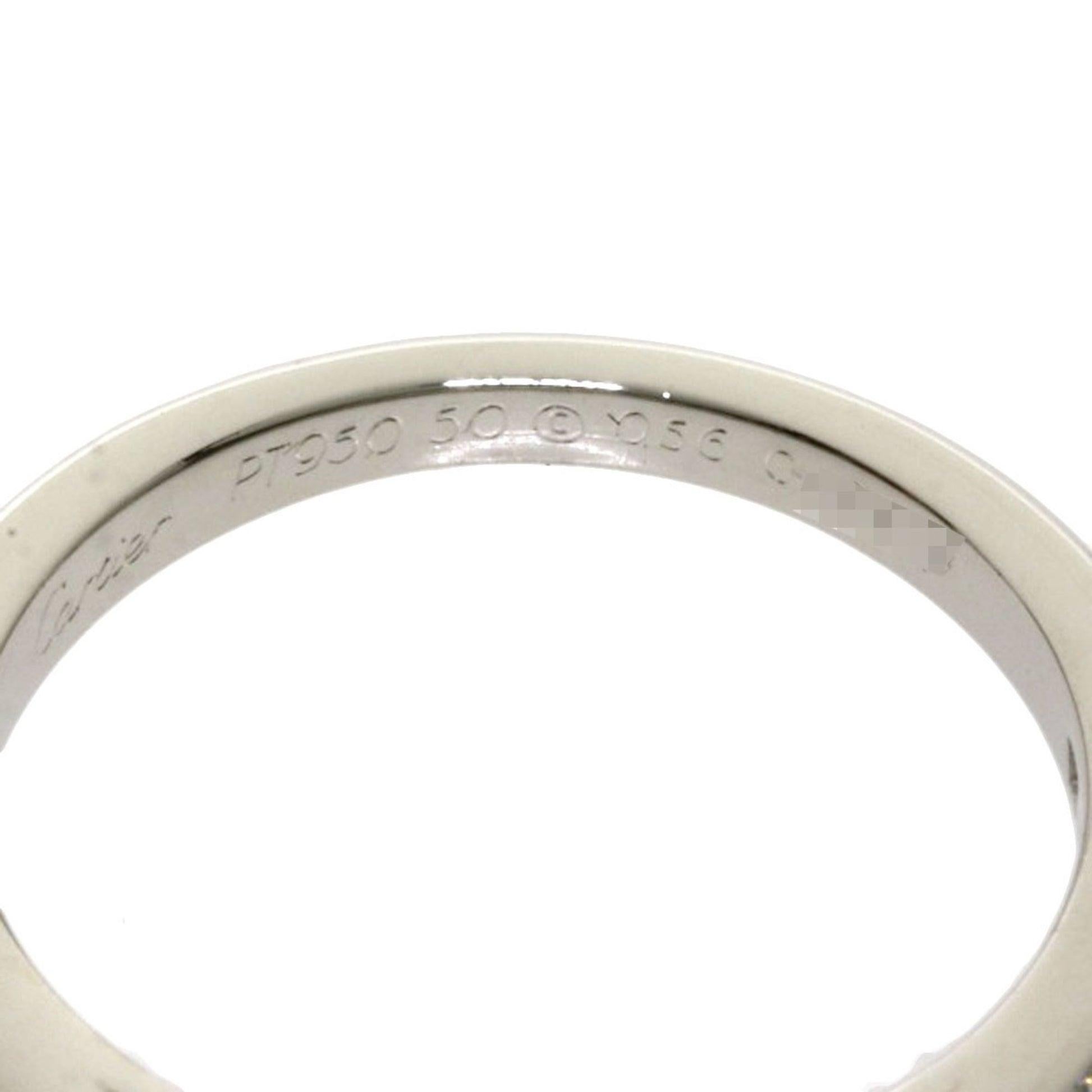 Cartier Valerina Solitaire Diamond Ring in Platinum For Sale 1