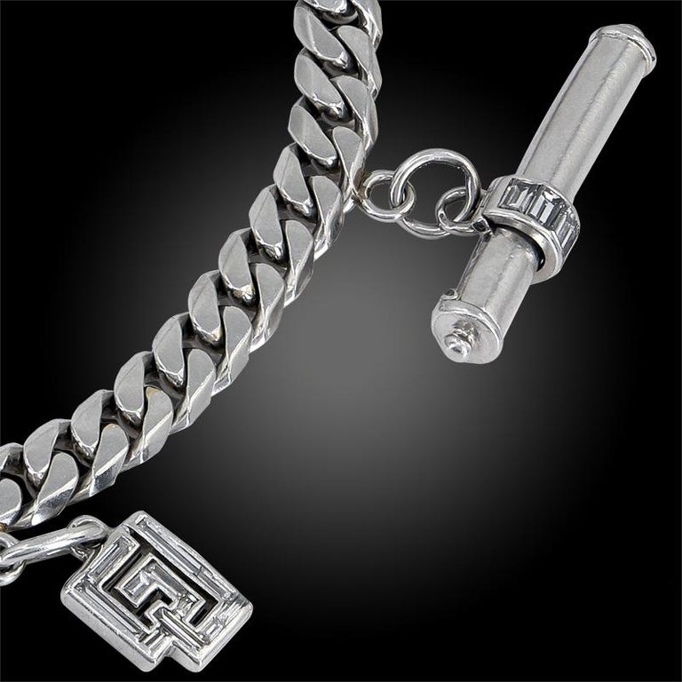 Cartier and Van Cleef and Arpels Diamond Charm Bracelet For Sale at