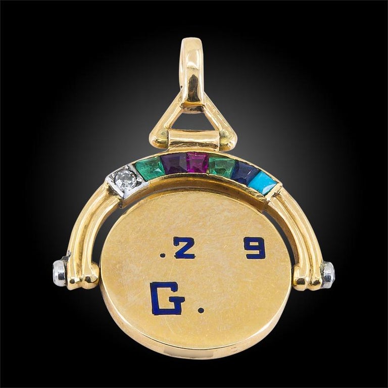 Cartier and Van Cleef and Arpels Diamond Charm Bracelet For Sale at