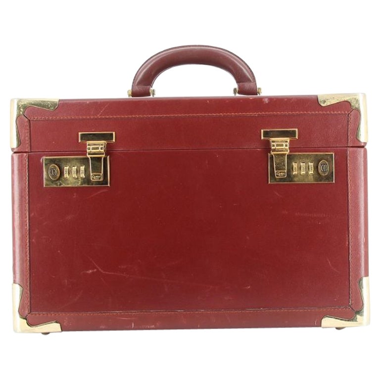 Cartier Vanity in Red Leather