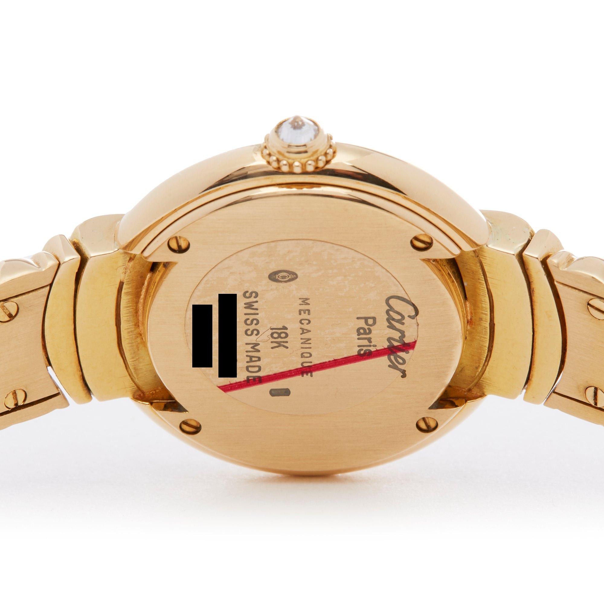 Cartier Vendome 878999 Ladies Yellow Gold Paris Mecanique Diamond Watch 1