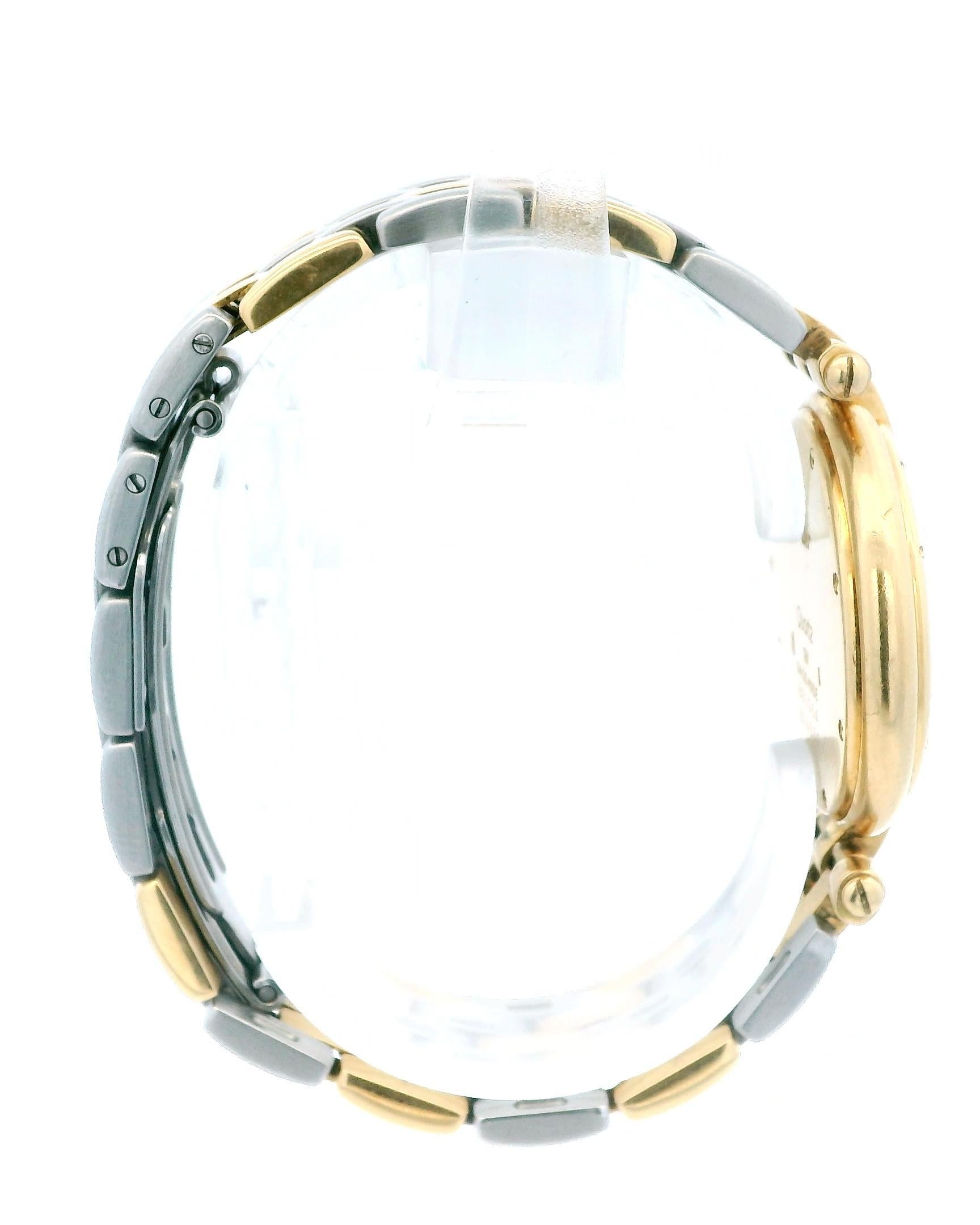 Cartier Vendome Large 8839647 Or jaune 18K  Montre-bracelet bicolore Pour femmes en vente