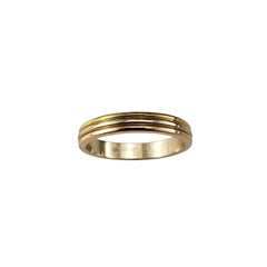 Cartier Vendome Louis 18K Tricolor Gold Wedding Band Ring Size 10.5 #22976