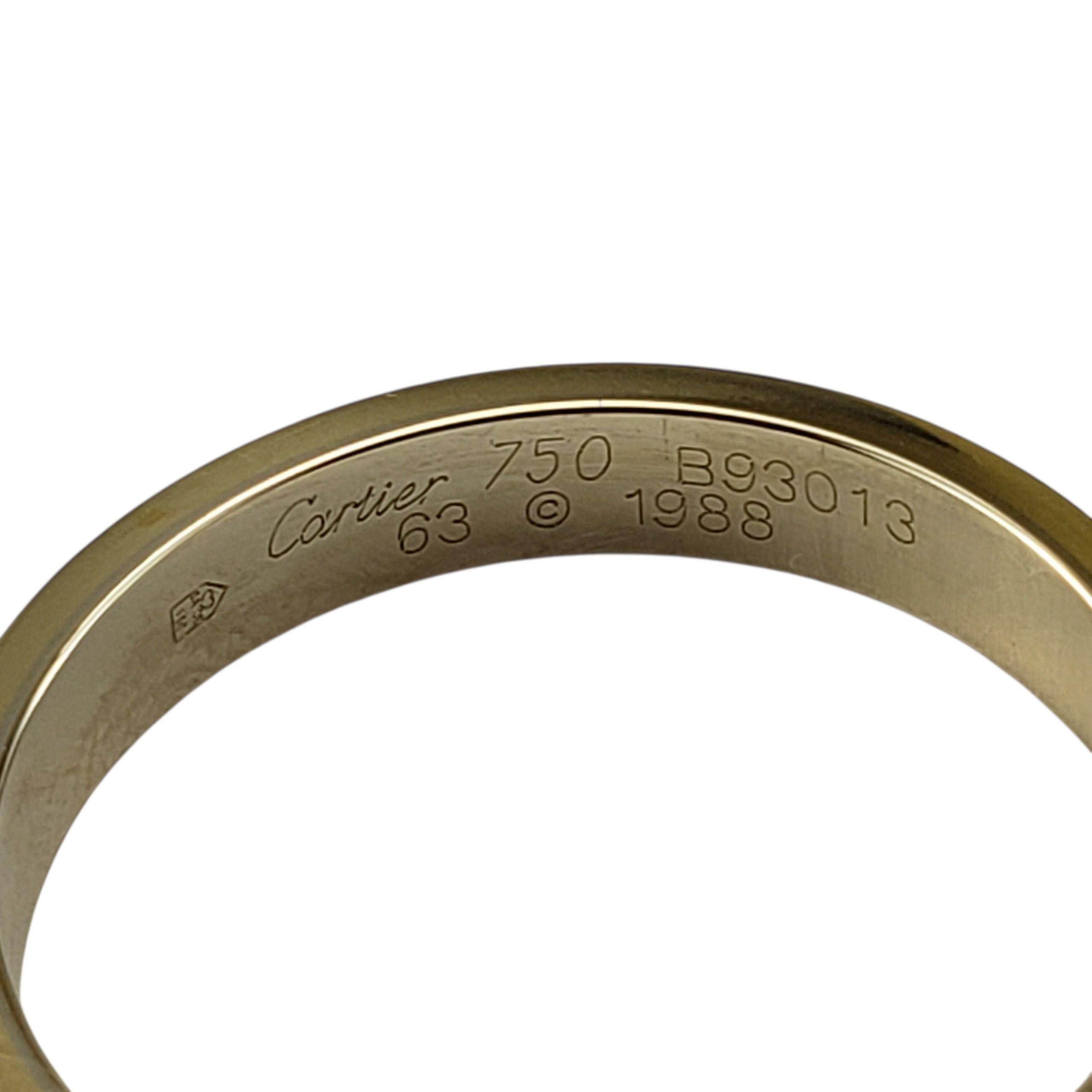 Cartier Vendome Louis Anello nuziale in oro 18 carati tricolore misura 10,5 #22976 in vendita 1