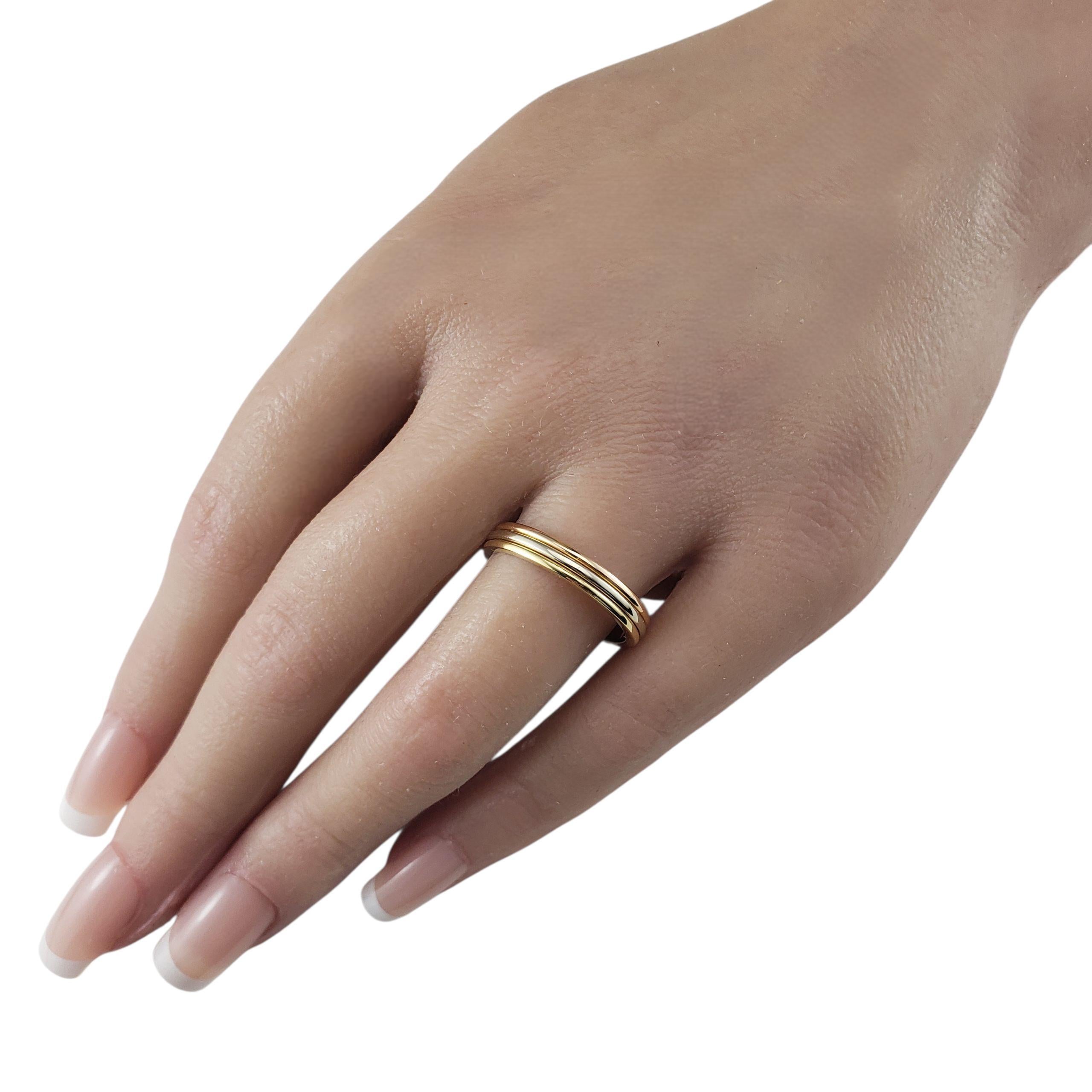 Cartier Vendome Louis Anello nuziale in oro 18 carati tricolore misura 10,5 #22976 in vendita 2