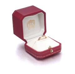 Cartier Vendome Louis Cartier 18KT Tri-Colour Gold Diamond Band Ring